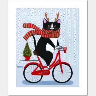 Christmas Bicycle Ride Posters and Art